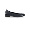 Mila flat in Navy leather - Side View