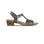 Susan T Strap Sandal in Gunmetal Metallic - Side View