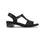 Susan T Strap Sandal in Nero Stardust - Side View