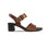 Neeta Cognac Leather Heel -Side View