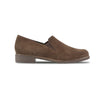 Kam suede in brown, loafer with double gore on ultra-lightweight  EVA lug outsole swatch side view