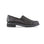 Kam leather in black, loafer with double gore on ultra-lightweight  EVA lug outsole swatch side view