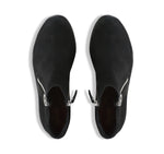 Viera, leather sporty-chic shoe with dual zippers on EVA sole - top view