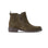 ROURKE DOUBLE ZIPPER BOOT IN HERB SUEDE ON LUG UNIT - SIDE VIEW