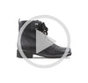 Hartley Cow Leather Ankle Boot in Black with Inside Zipper and Lace Up Upper - video