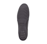 BERKLEY SPORT SHOE WITH ZIPPER & GORE in BLACK LEATHER - Bottom View