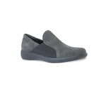 CLAY STEP IN WITH RUBBER OUTSOLE IN GREY SUEDE-angle view