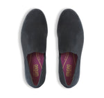 CLAY STEP IN WITH RUBBER OUTSOLE IN BLACK SUEDE-top view