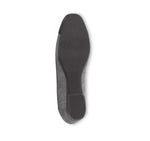 DANIELLE II SLIP-ON IN GREY LIZARD PRINT NUBUCK & SLATE GREY PATENT TRIM - BOTTOM VIEW