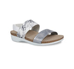 PISCES EU STYLED FOOTBED SANDAL WITH CALF LEATHER AND FABRIC - Side View