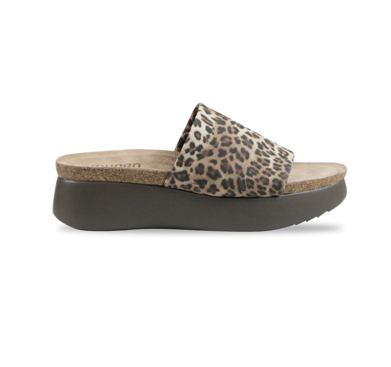 NALIA IS SINGLE WIDE-STRAP PLATFORM WEDGE WITH CORK AND LATEX INSOLE - SIDE VIEW