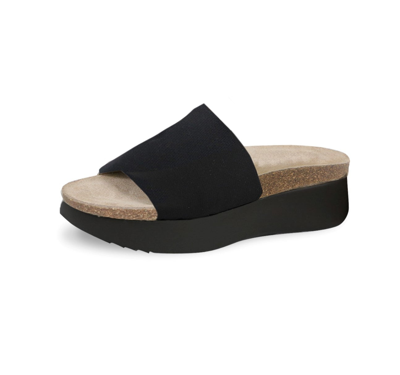 NALIA IS SINGLE WIDE-STRAP PLATFORM WEDGE WITH CORK AND LATEX INSOLE  - inside view