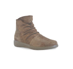 SCOUT ANKLE BOOT WITH HOOK & LOOP CLOSURE RUBBER SOLE IN TAN SUEDE - ANGLE VIEW