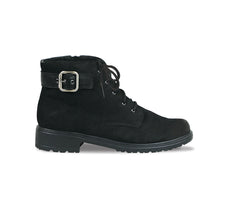 Bradley Black Tumbled Nubuck - Side View