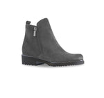 ROURKE CHARCOAL SUEDE DOUBLE ZIPPER BOOT - ANGLE VIEW