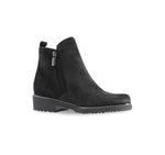 ROURKE BLACK SUEDE DOUBLE ZIPPER BOOT - ANGLE VIEW