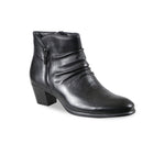 ELLIOT SLOUCH LOOK ANKLE BOOT IN BLACK LEATHER-outside view