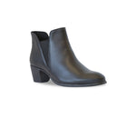 JACKSON CHELSEA STYLE BOOTIE IN BLACK CALF LEATHER-angle view