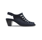 ABBY 1.75 INCH HEEL IN NAVY UN-LINED NUBUCK - SIDE VIEW