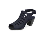 ABBY 1.75 INCH HEEL IN NAVY UN-LINED NUBUCK - INSIDE VIEW