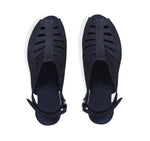 ABBY 1.75 INCH HEEL IN NAVY UN-LINED NUBUCK - TOP VIEW